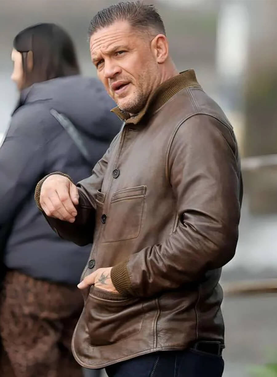 MobLand S02 Tom Hardy Harry Brown Leather Jacket
