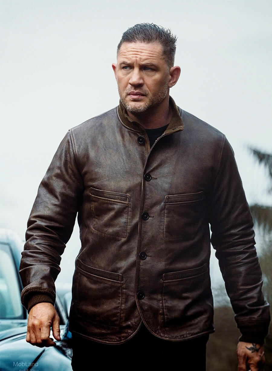MobLand S02 Tom Hardy Harry Leather Jacket