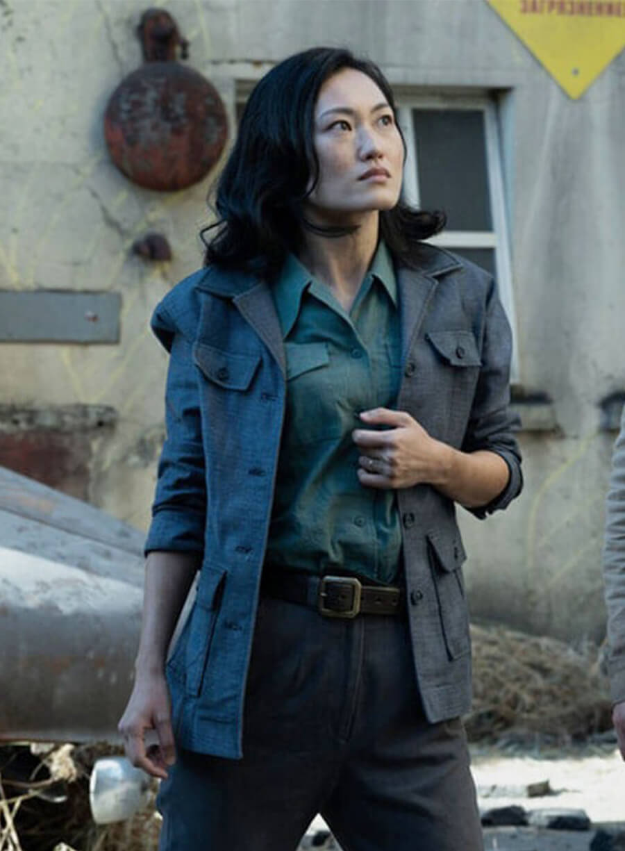 Monarch Legacy Of Monsters Keiko Miura Grey Cotton Jacket