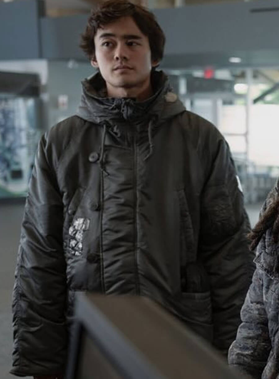 Monarch Legacy of Monsters Kentaro Randa Puffer Grey Jacket