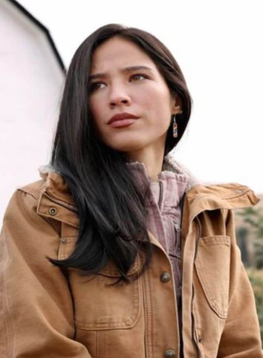 Monica Dutton Yellowstone Brown Cotton Jacket