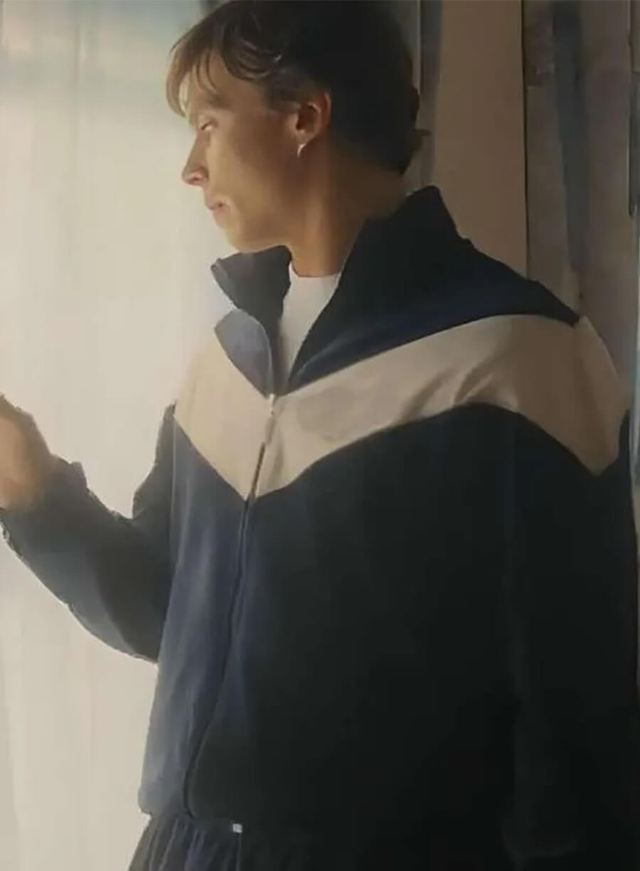 Monsters Lyle Menendez Blue Track Jacket