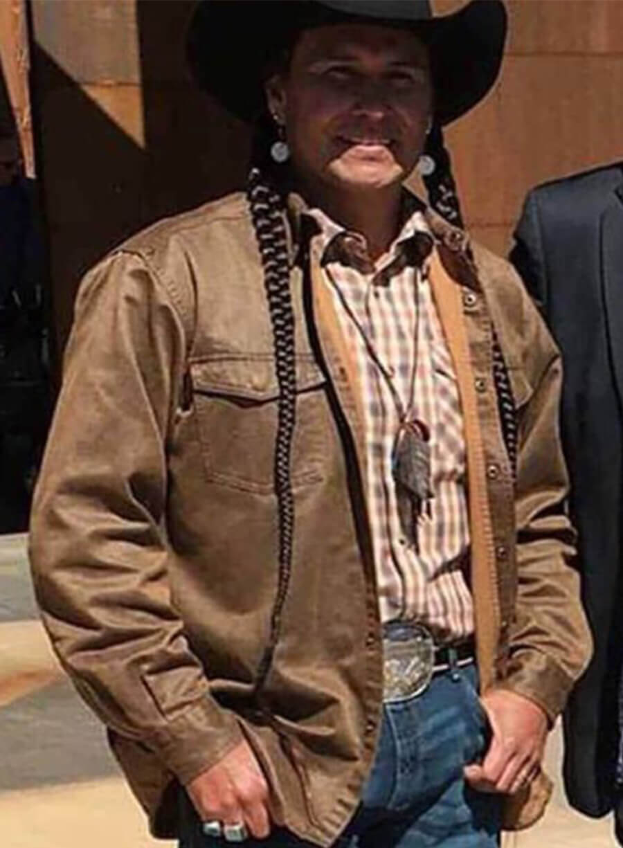  Moses Brings Plenty Yellowstone S04 Mo Brown Jacket