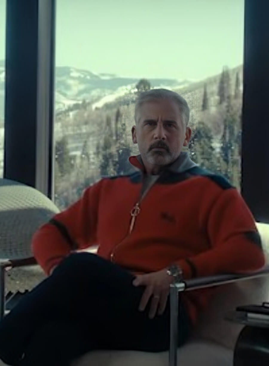 Mountainhead 2025 Steve Carell Randall Jacket