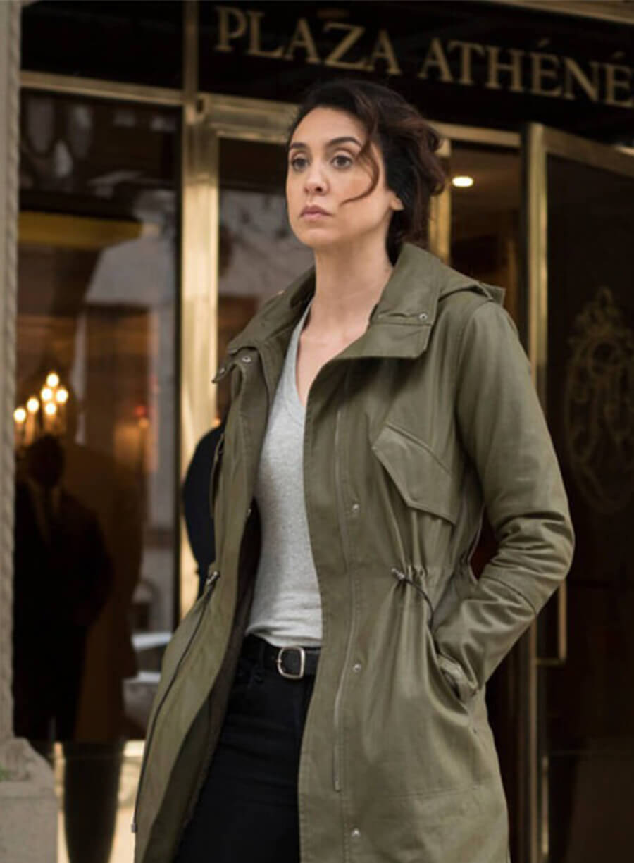 Mozhan Marnò The Blacklist Samar Navabi Green Coat