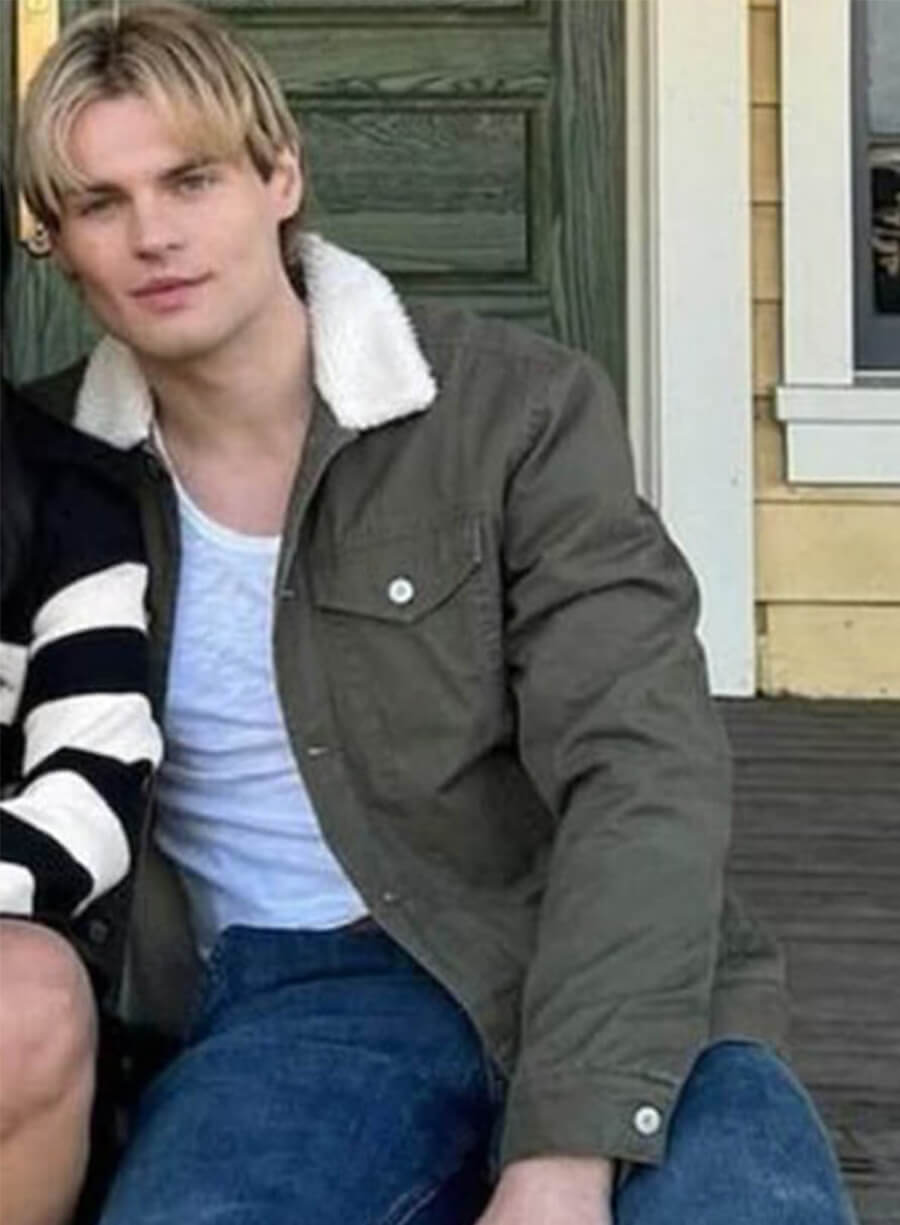 My Life with the Walter Boys Cole Walter Green Sherpa Jacket