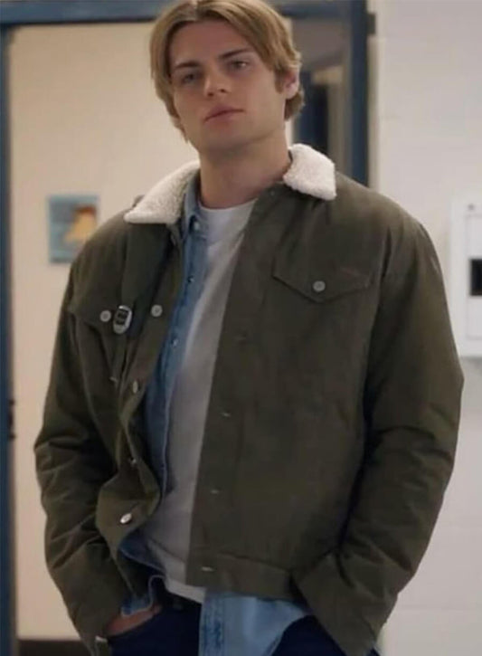 My Life with the Walter Boys Cole Walter Green Sherpa Jacket