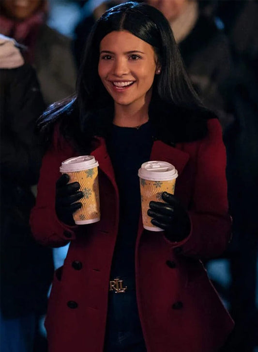 My Life with the Walter Boys Jackie Howard Maroon Coat