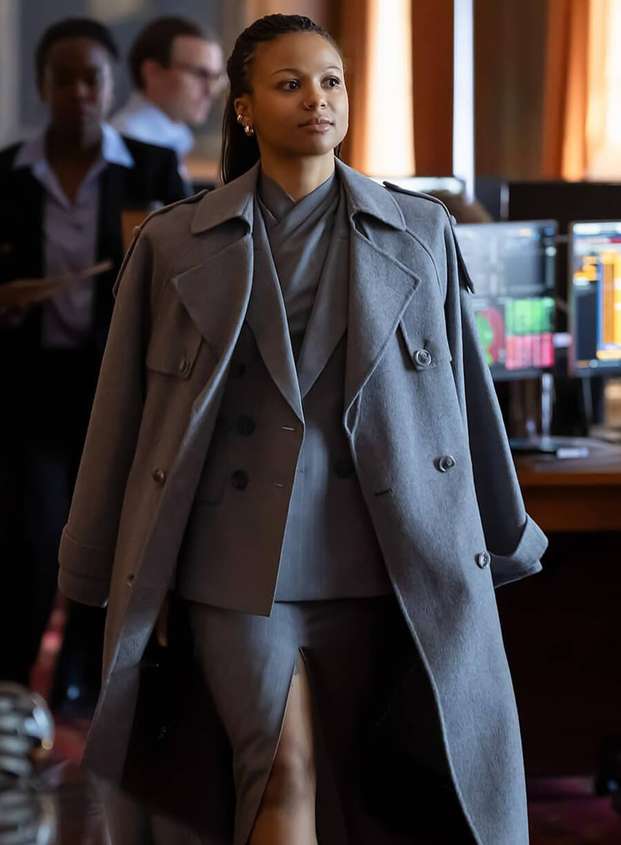 Myha'la Industry 2020 Harper Stern Grey Wool Coat