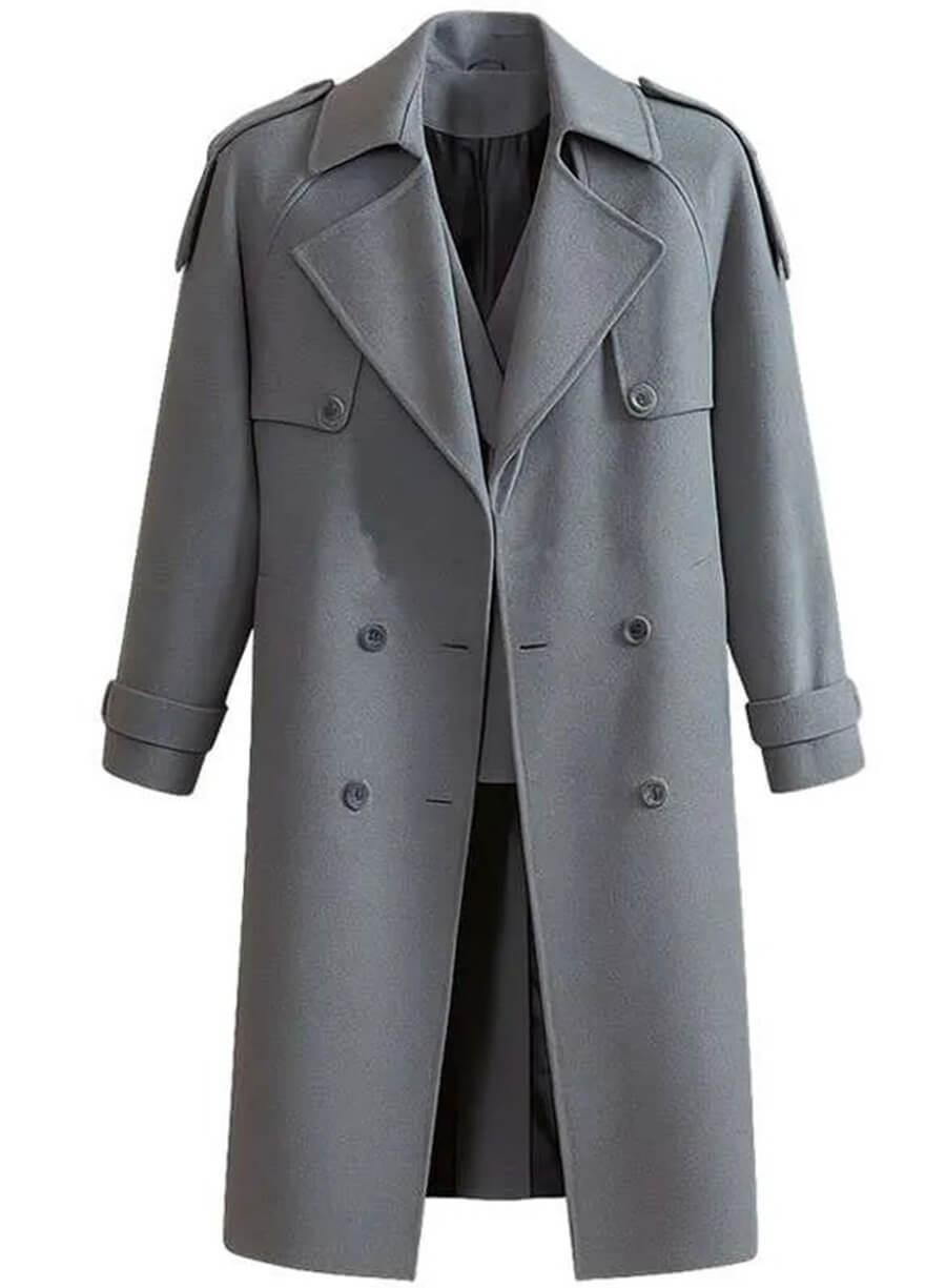 Myha'la Industry 2020 Harper Stern Grey Wool Coat
