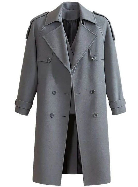 Myha'la Industry 2020 Harper Stern Grey Wool Coat