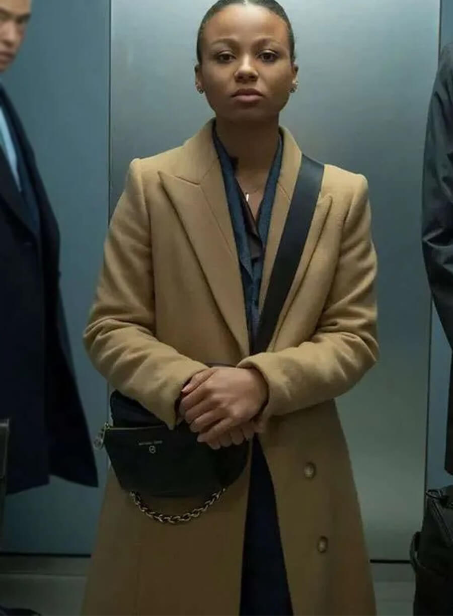 Myha'la Industry S02 Harper Stern Brown Wool Coat 