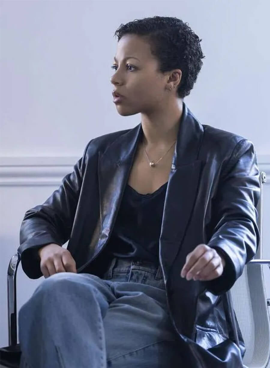 Myha'la Industry S04 Harper Stern Black Leather Coat 