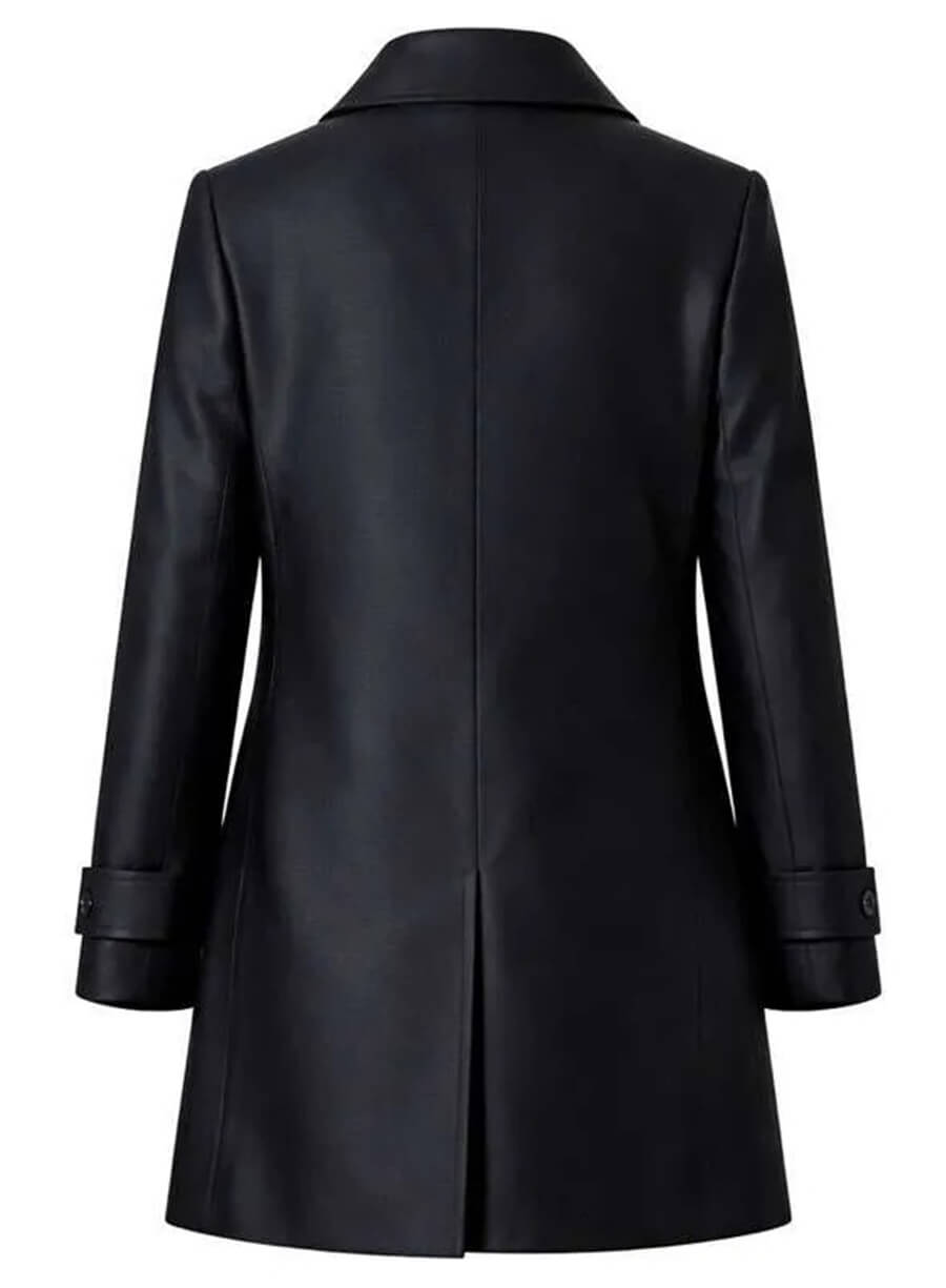Myha'la Industry S04 Harper Stern Black Trench Wool Coat