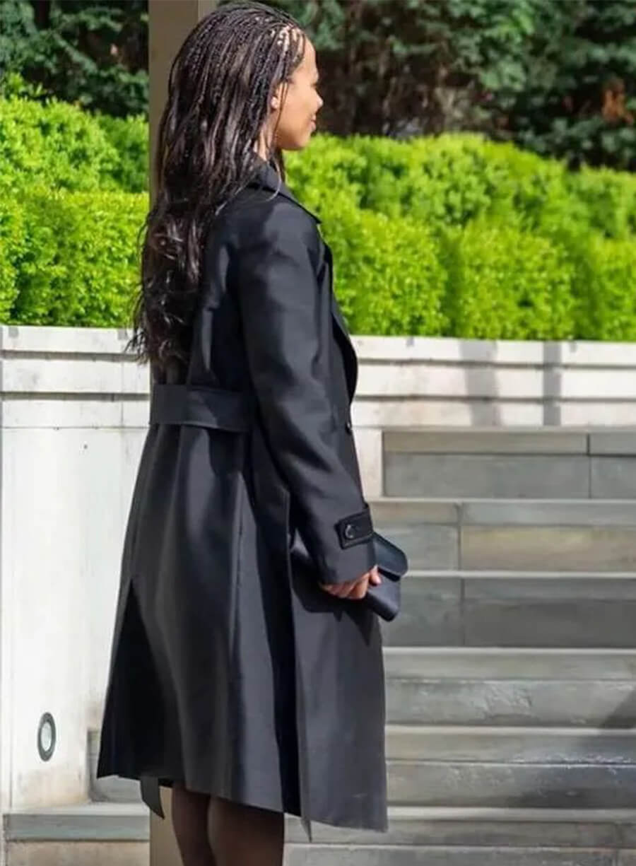 Myha'la Industry S04 Harper Stern Black Trench Wool Coat