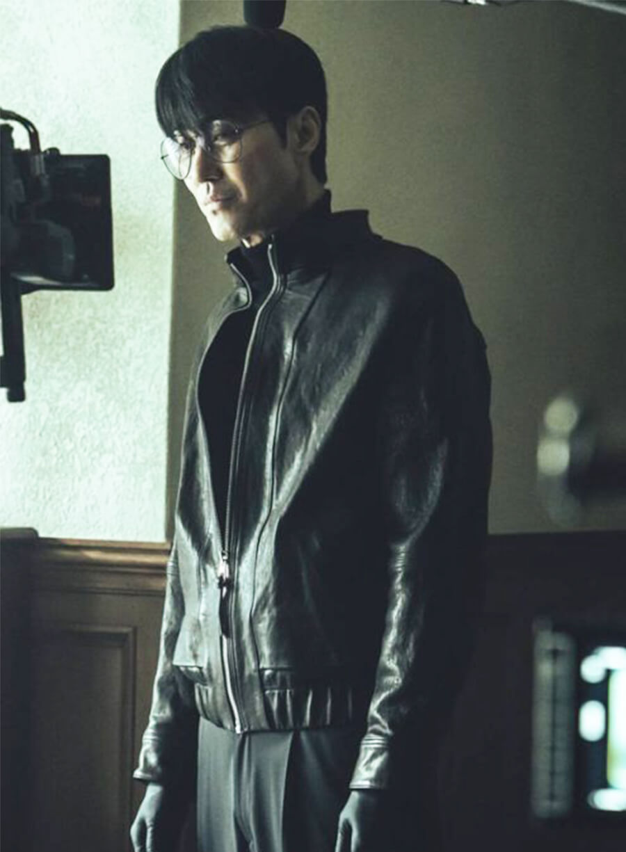 Nam Ki-jun Mercy for None Black Leather Jacket 