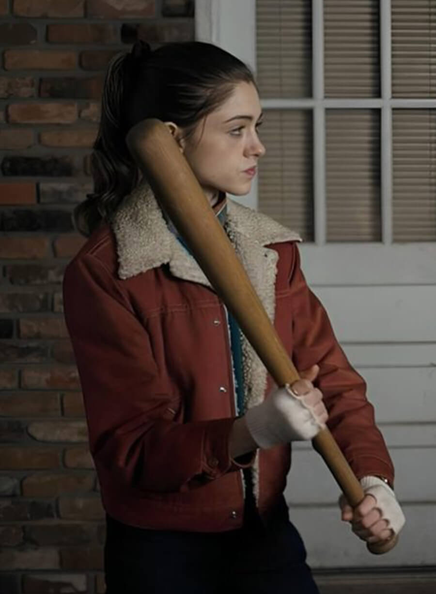 Nancy Wheeler Stranger Things Red Fur Jacket