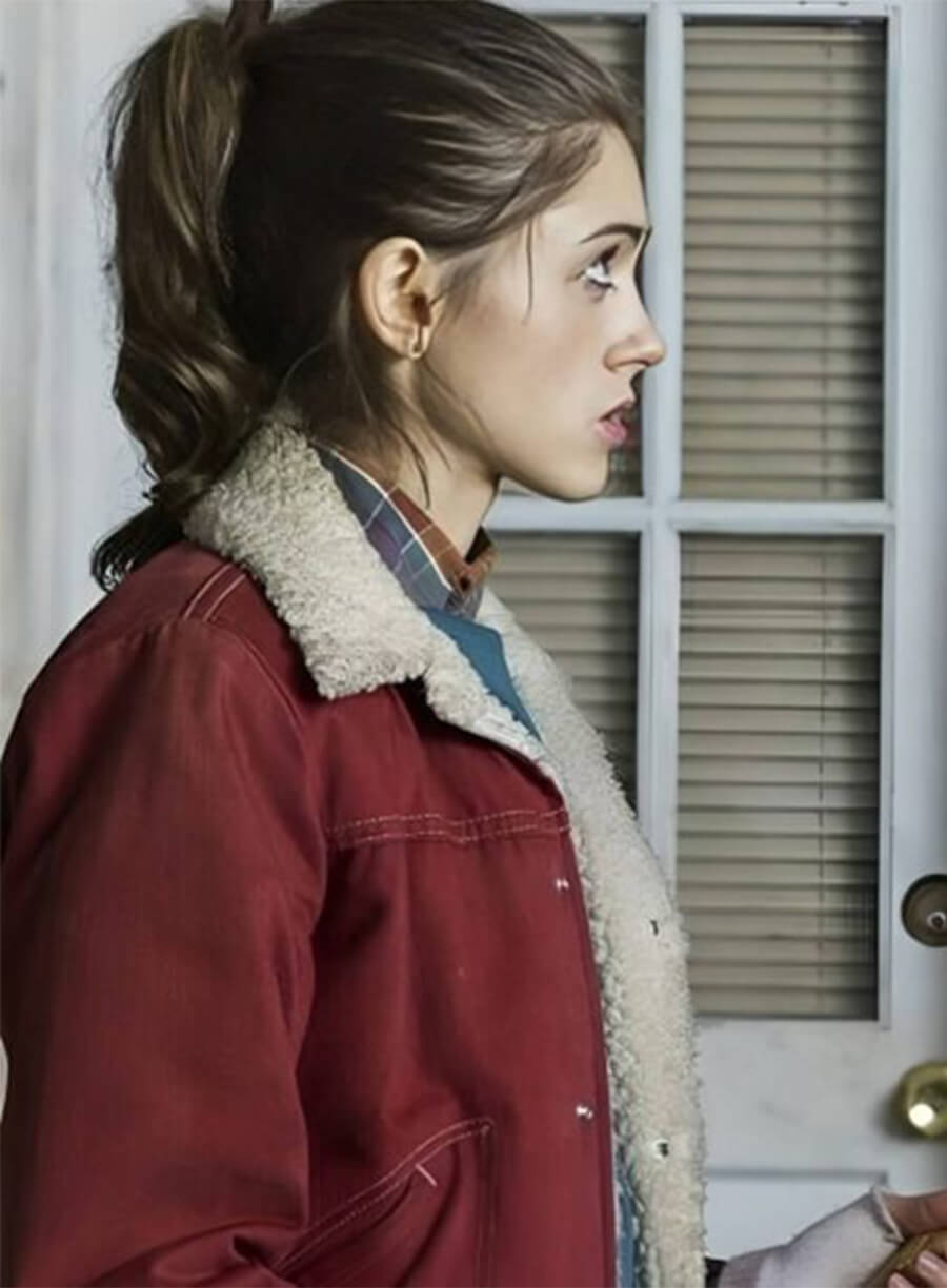 Nancy Wheeler Stranger Things Red Fur Jacket