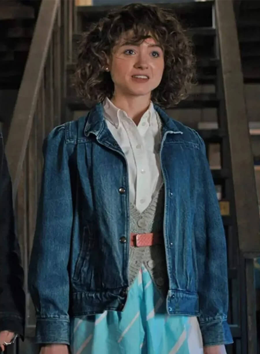 Nancy Wheeler Stranger Things S04 Blue Denim Jacket