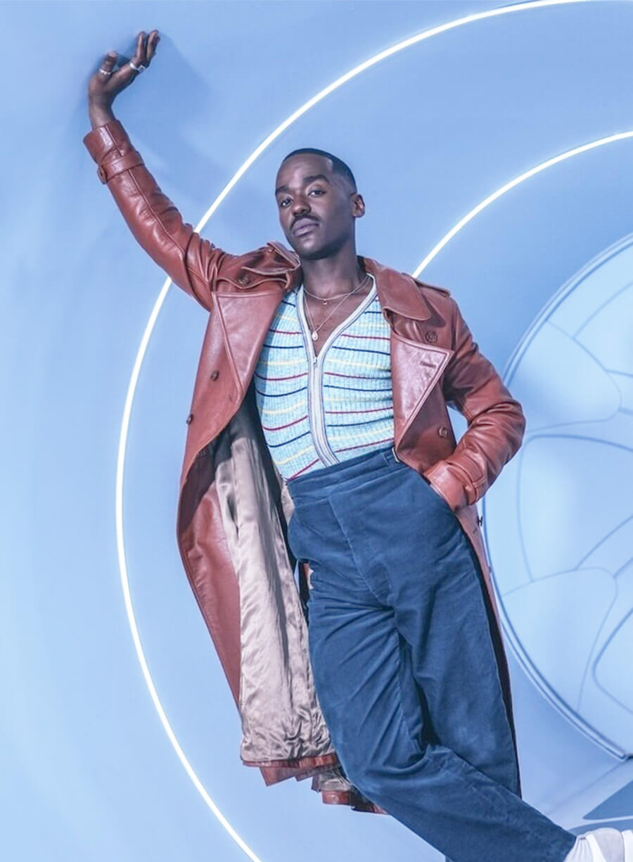 Ncuti Gatwa Doctor Who The Doctor Brown Leather Coat