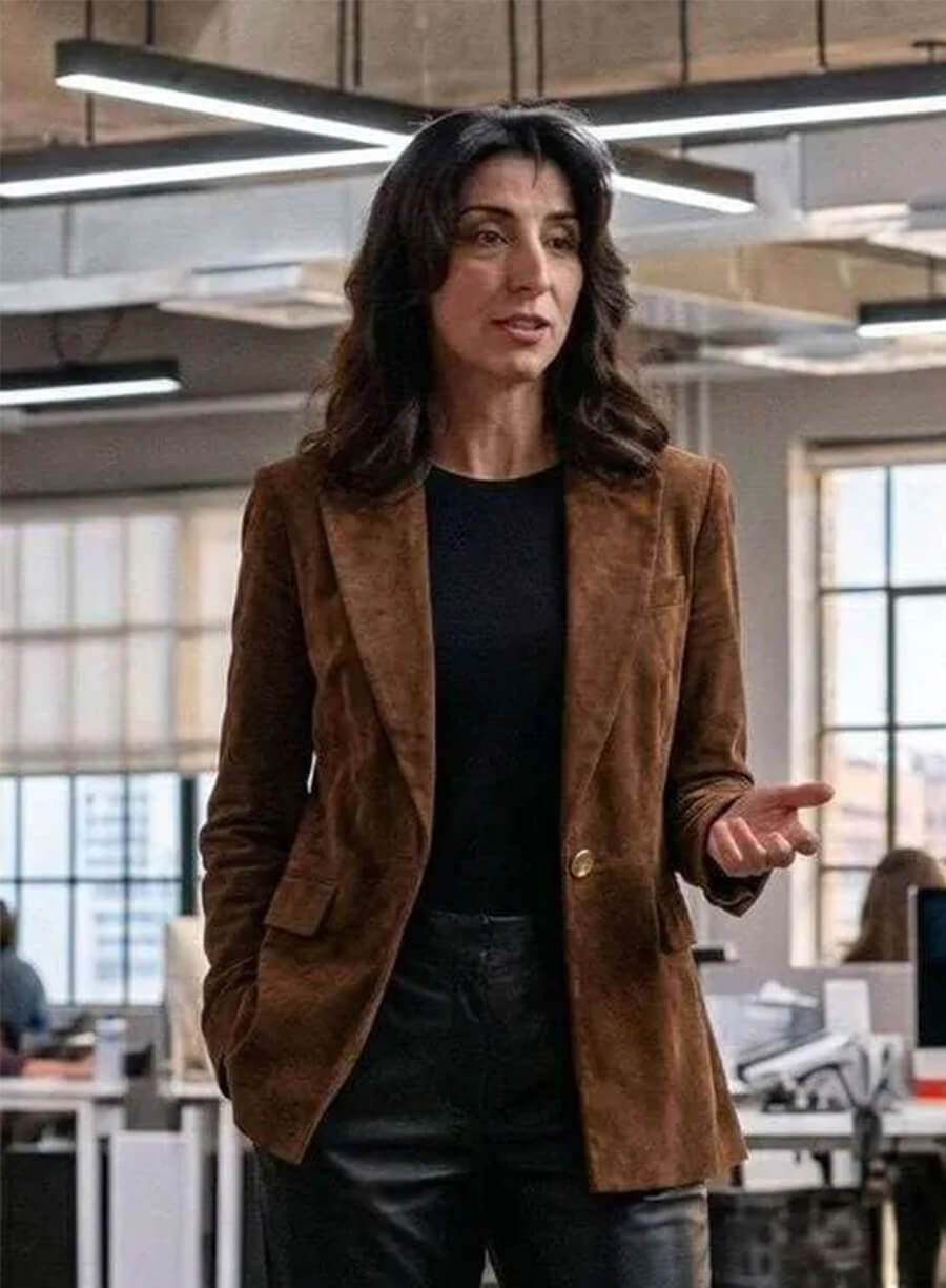Necar Zadegan CIA 2026 Nikki Reynard Brown Blazer