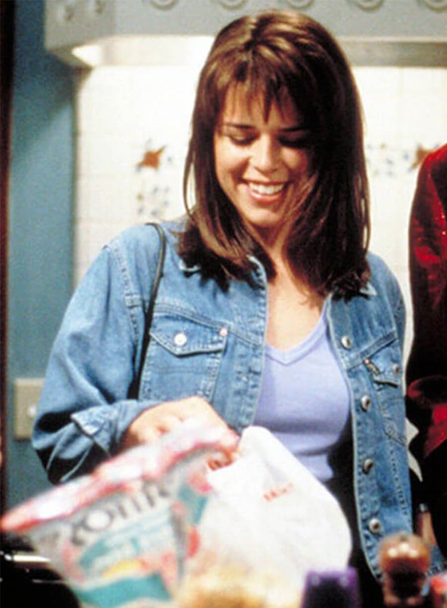 Neve Campbell Scream 1996 Sidney Prescott Blue Denim Jacket