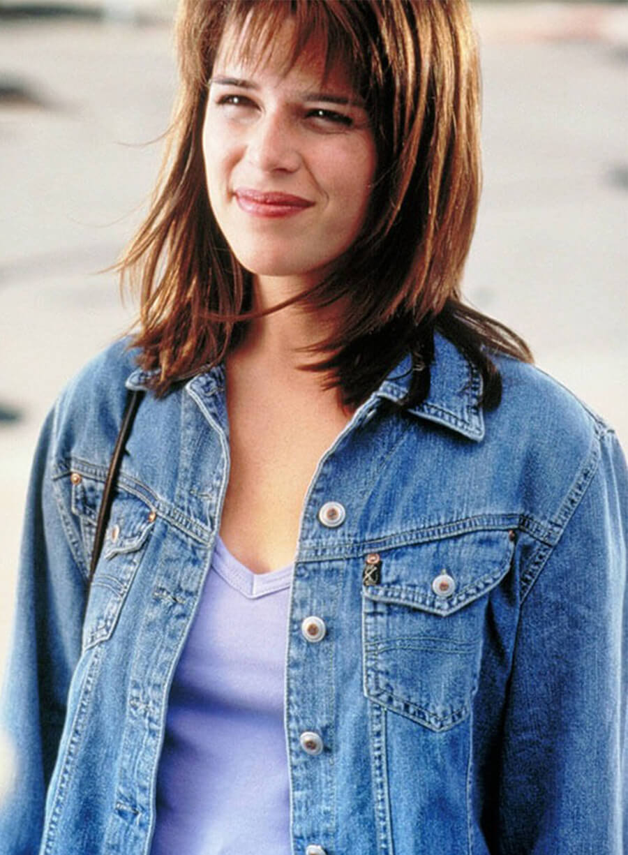 Neve Campbell Scream 1996 Sidney Prescott Blue Denim Jacket