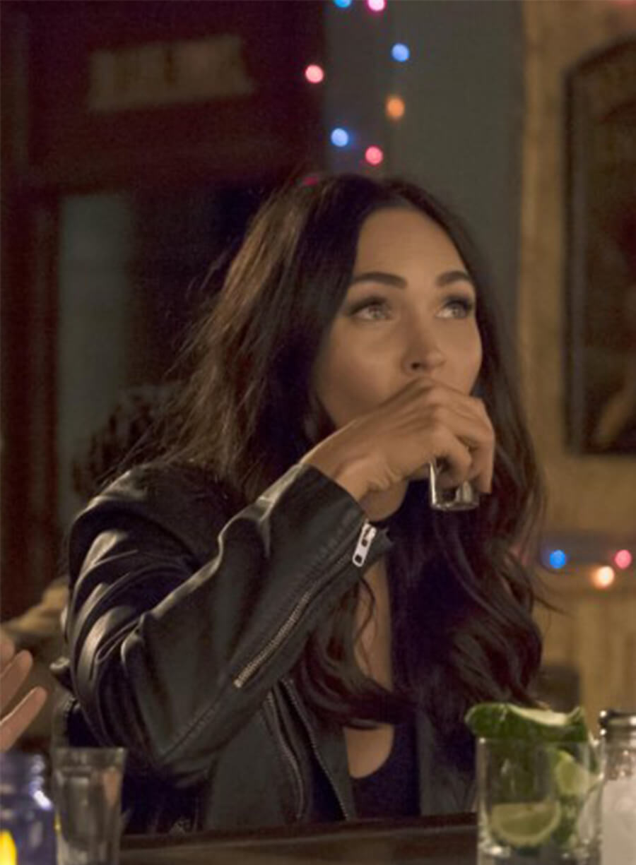 New Girl Megan Fox Reagan Black Leather Jacket 
