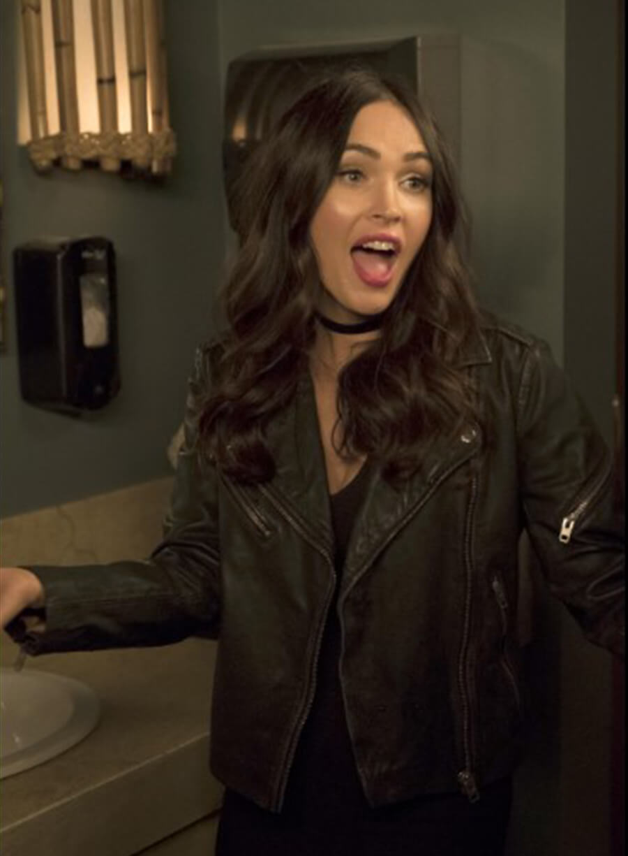 New Girl Megan Fox Reagan Black Leather Jacket 