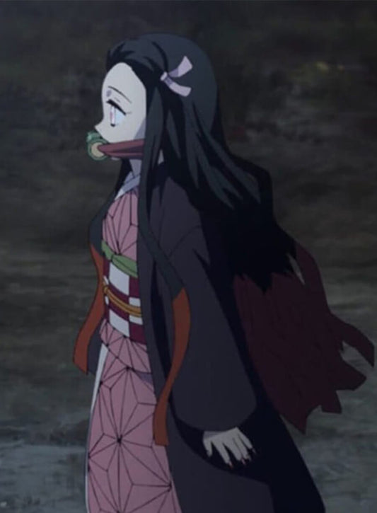 Nezuko Kamado Demon Slayer Brown Coat