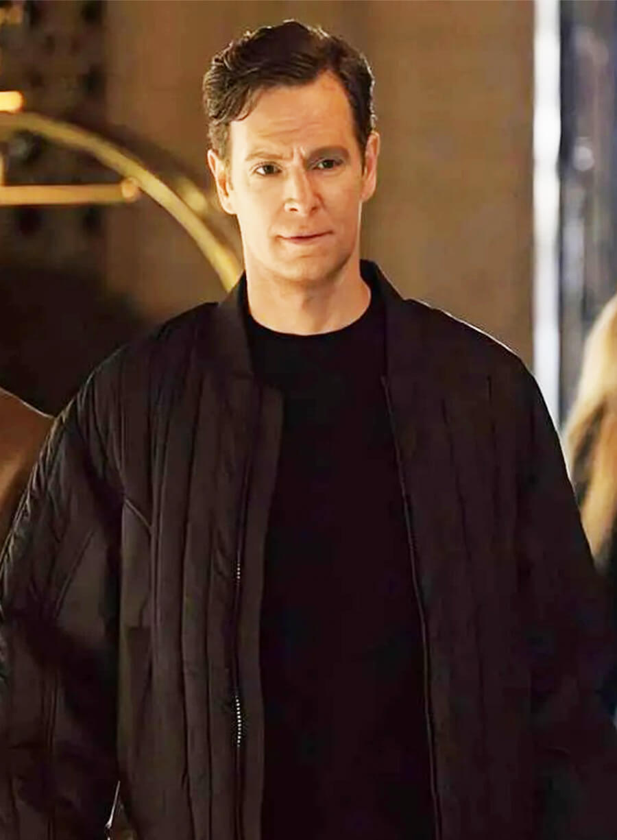 Nick Gehlfuss CIA 2026 Bill Goodman Black Bomber Jacket