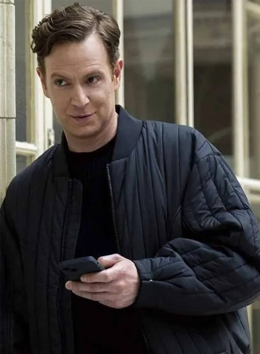 Nick Gehlfuss CIA 2026 Bill Goodman Black Bomber Jacket