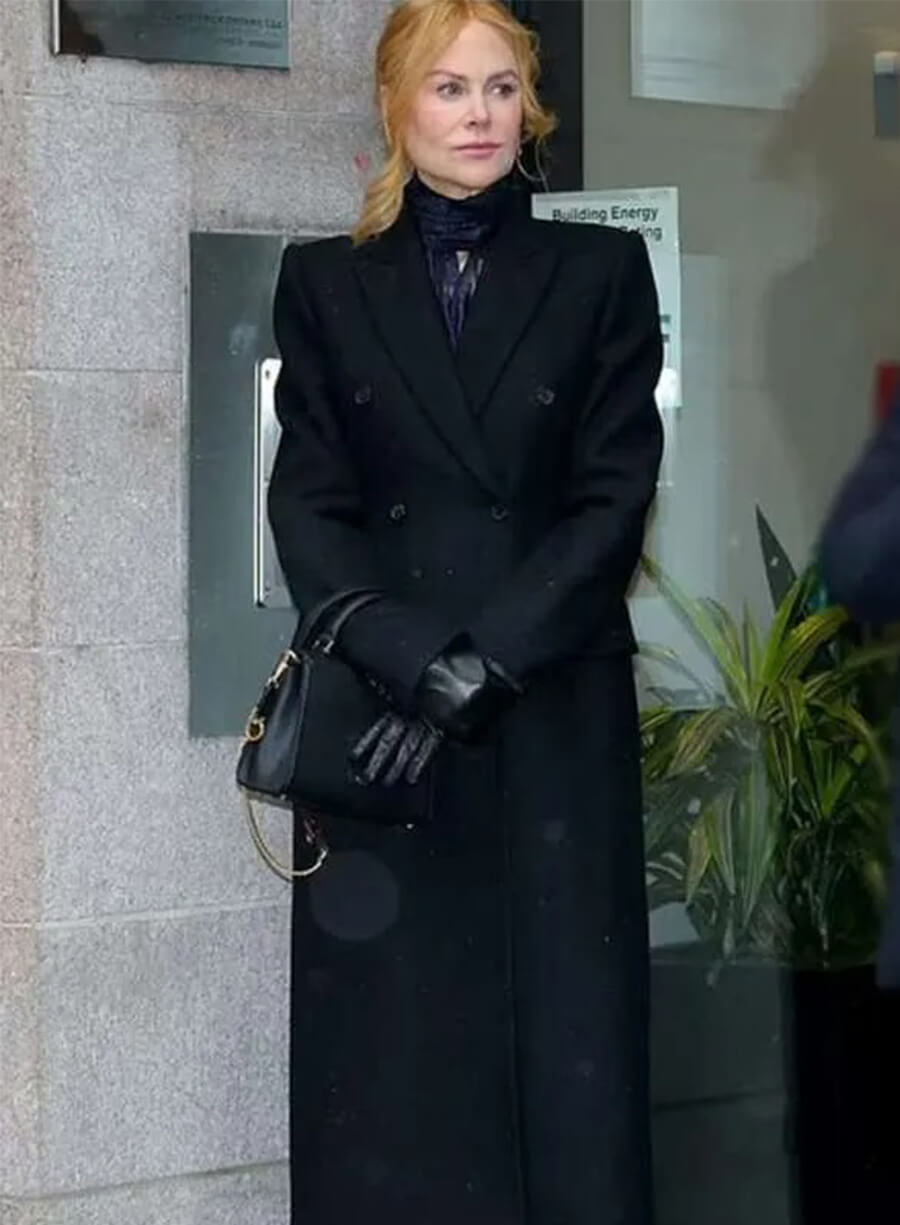 Nicole Kidman Babygirl Black Long Wool Coat