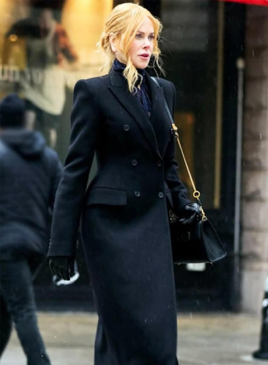 Nicole Kidman Babygirl Black Long Wool Coat