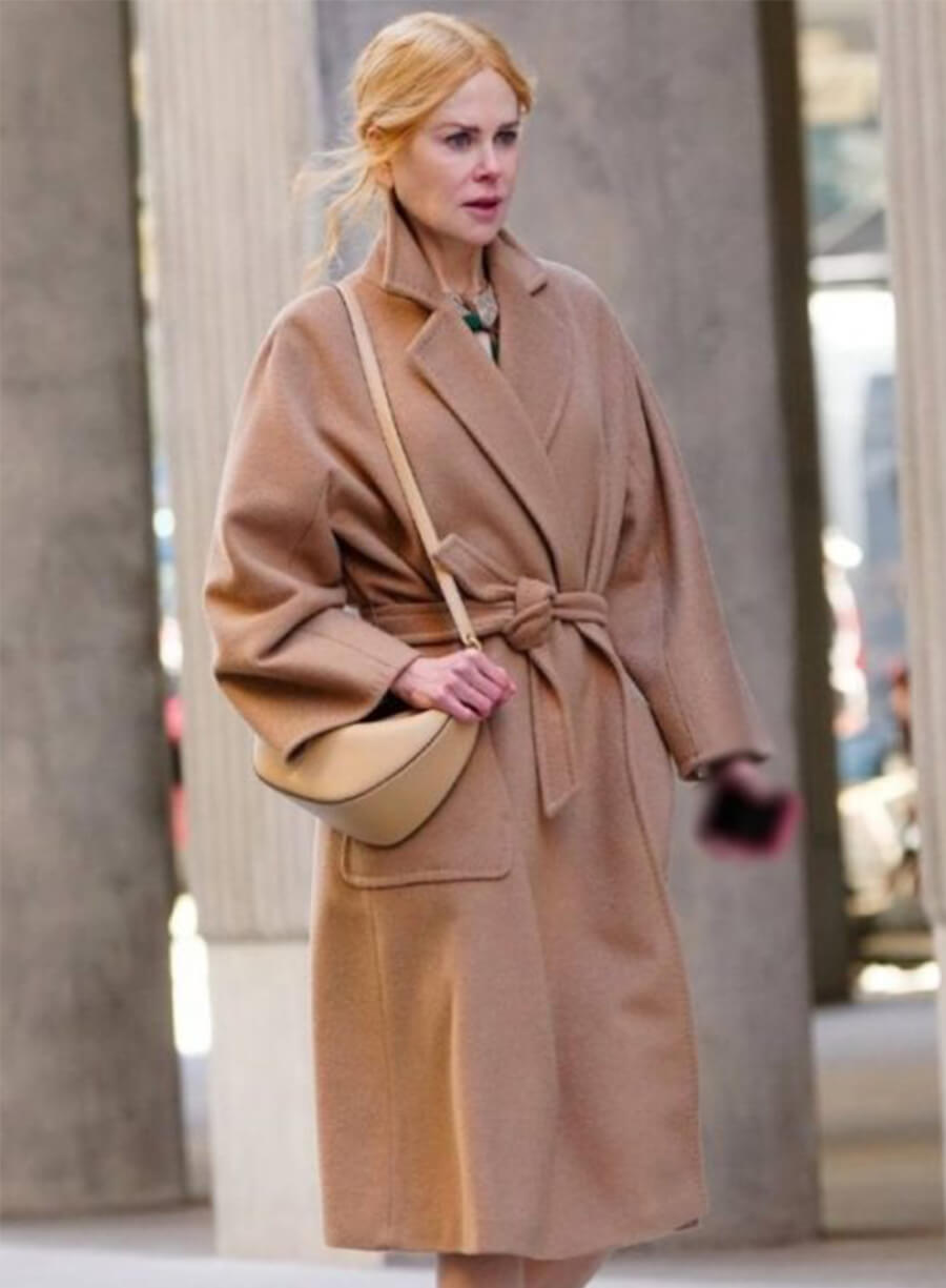 Nicole Kidman Babygirl Romy Brown Wool Coat