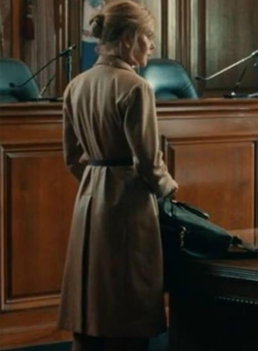 Nicole Kidman Scarpetta 2026 Kay Beige Coat 