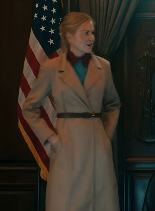 Nicole Kidman Scarpetta 2026 Kay Beige Coat 