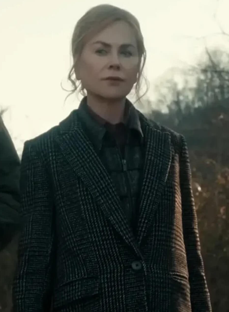 Nicole Kidman Scarpetta 2026 Kay Grey Long Coat