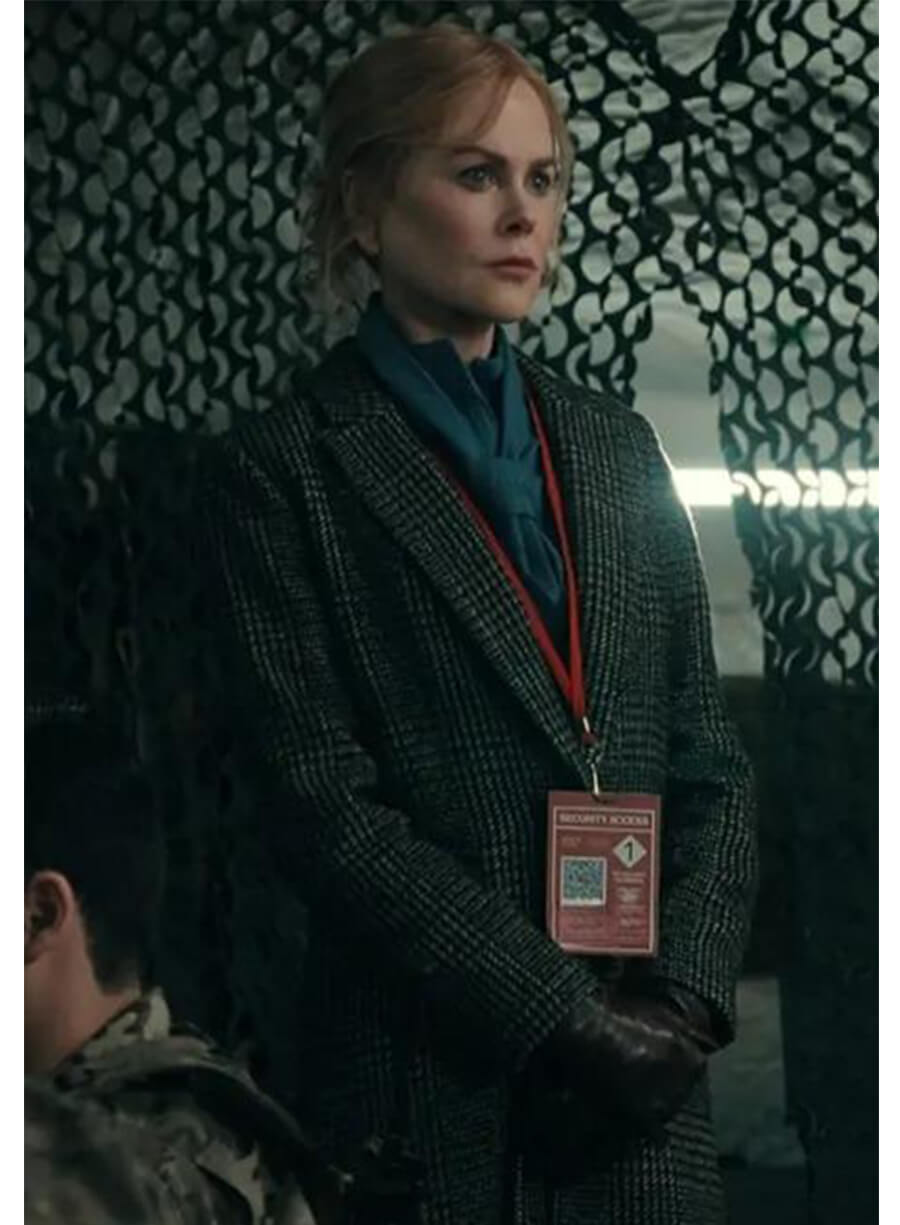Nicole Kidman Scarpetta 2026 Kay Grey Long Coat