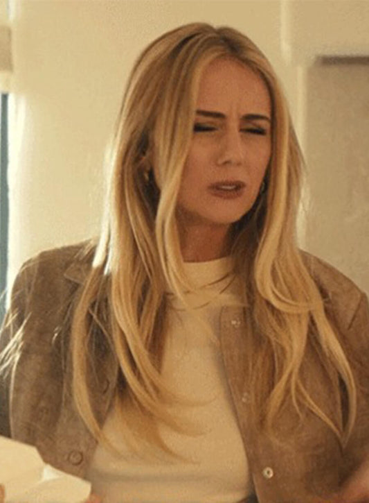 Nobody Wants This Justine Lupe Morgan Brown Suede Jacket
