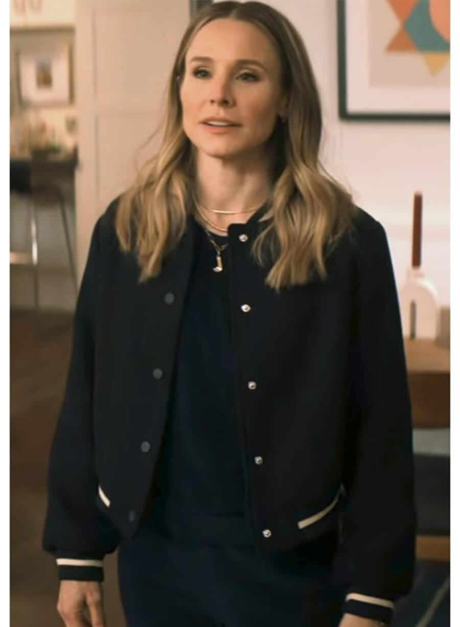 Nobody Wants This Kristen Bell Joanne Black Bomber Jacket