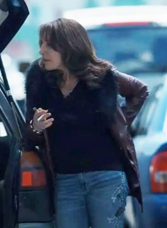 Nora Tell Me Lies Shearling Leather Coat