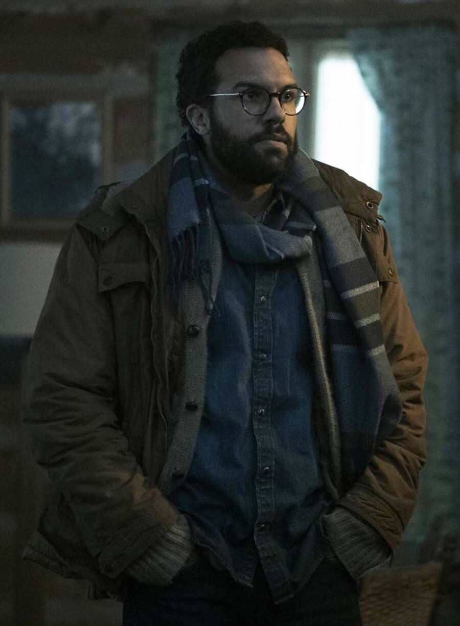 O-T Fagbenle The Handmaid's Tale Brown Hooded Jacket