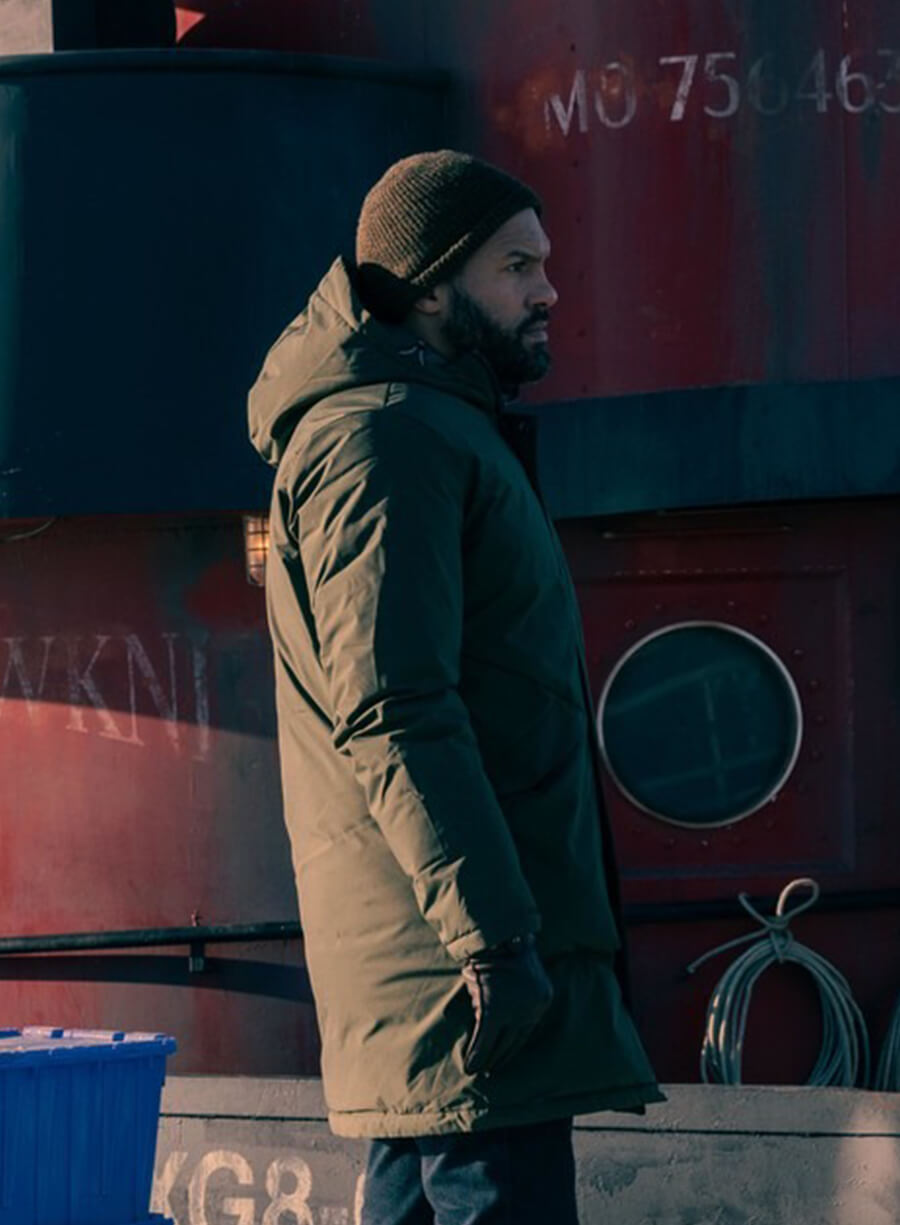 O-T Fagbenle The Handmaid's Tale Green Hooded Jacket 