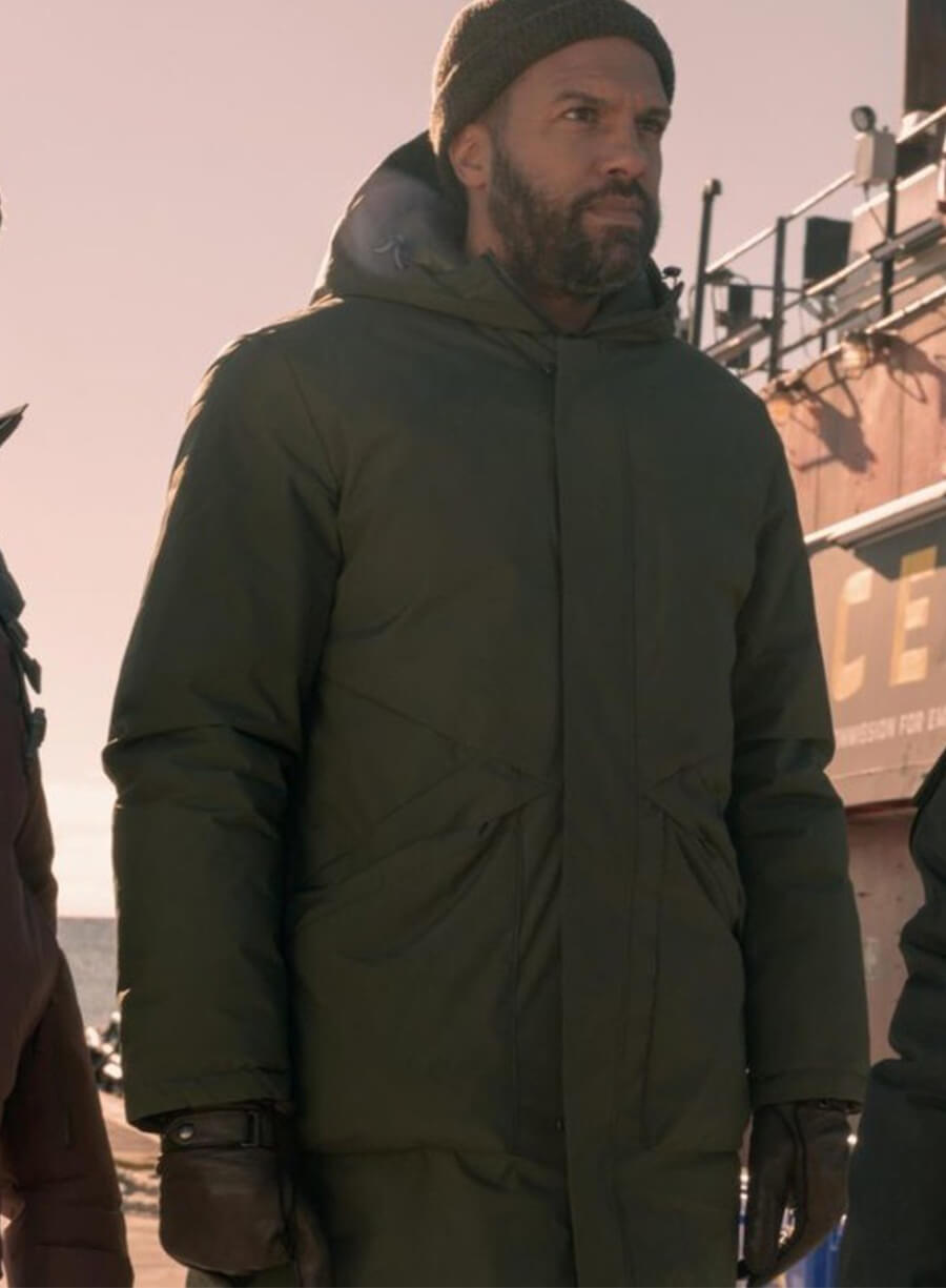 O-T Fagbenle The Handmaid's Tale Green Hooded Jacket 