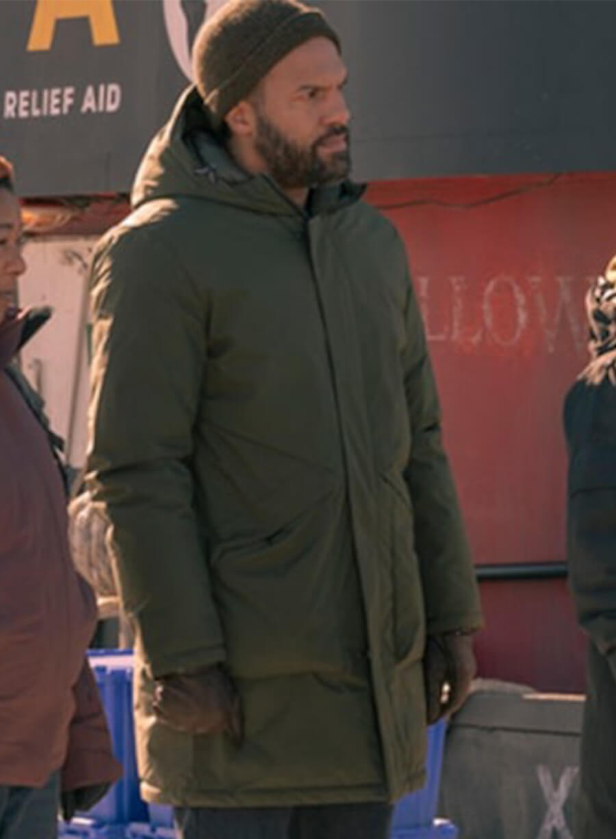 O-T Fagbenle The Handmaid's Tale Green Hooded Jacket 