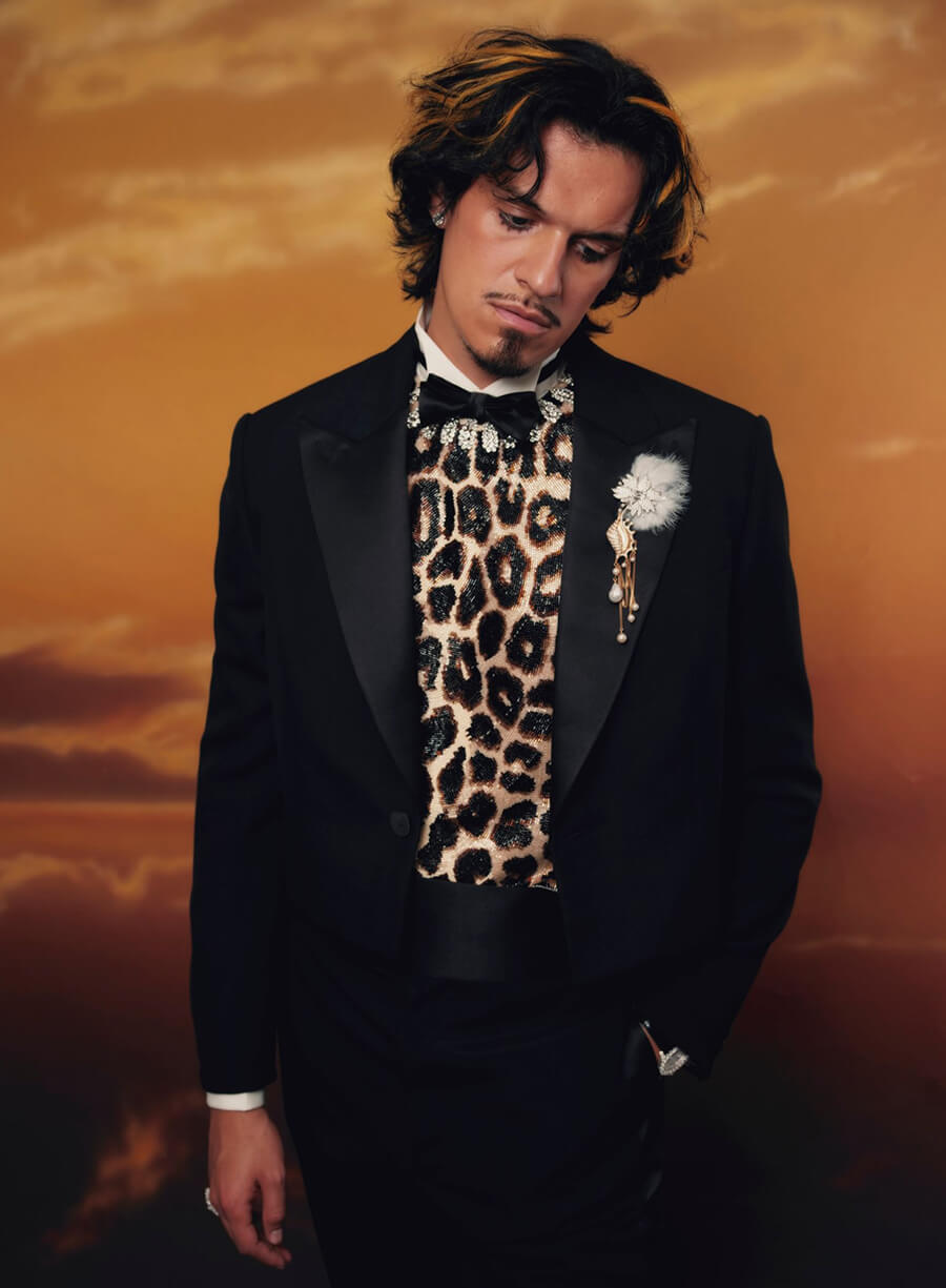 Omar Apollo Met Gala Tail Coat Blazer