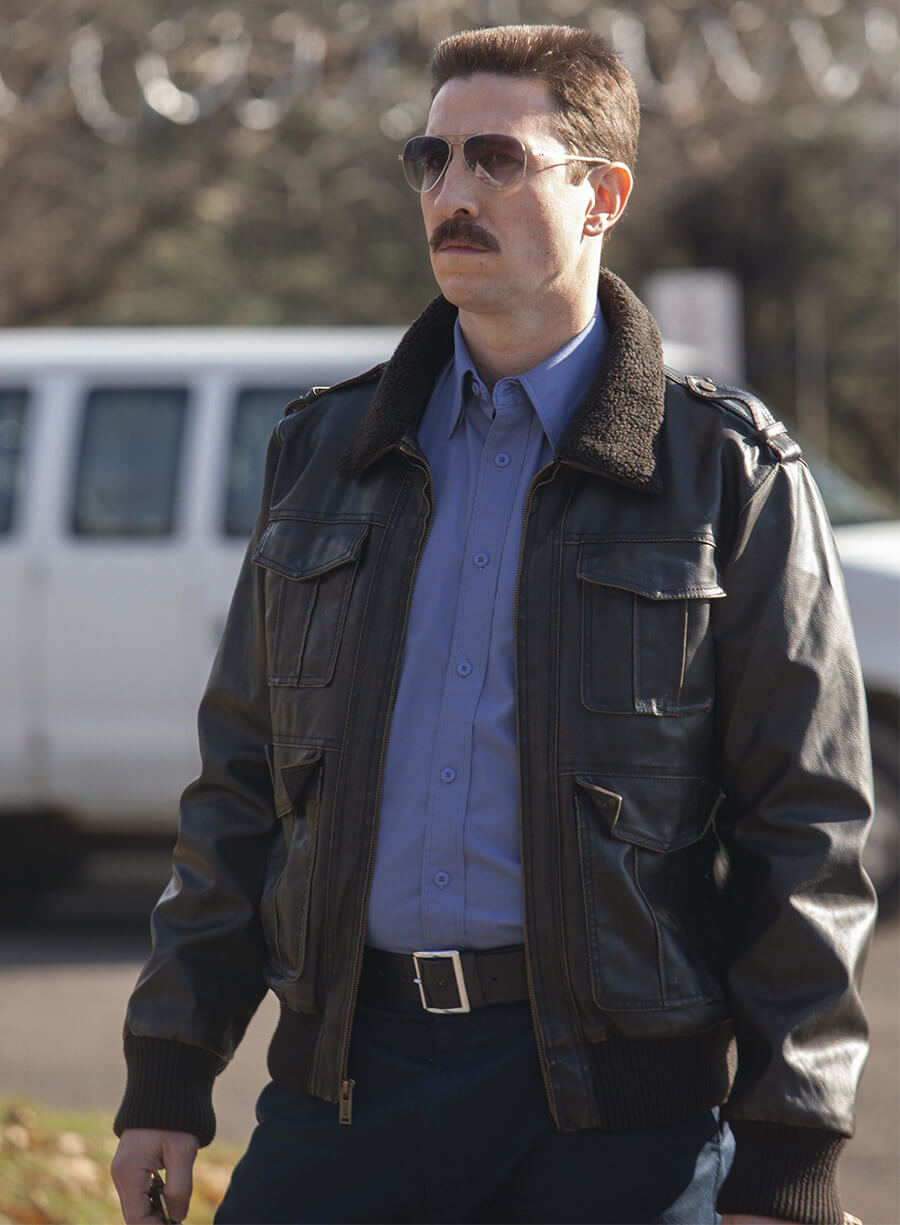 Orange Is the New Black George Ponrstache Leather Jacket