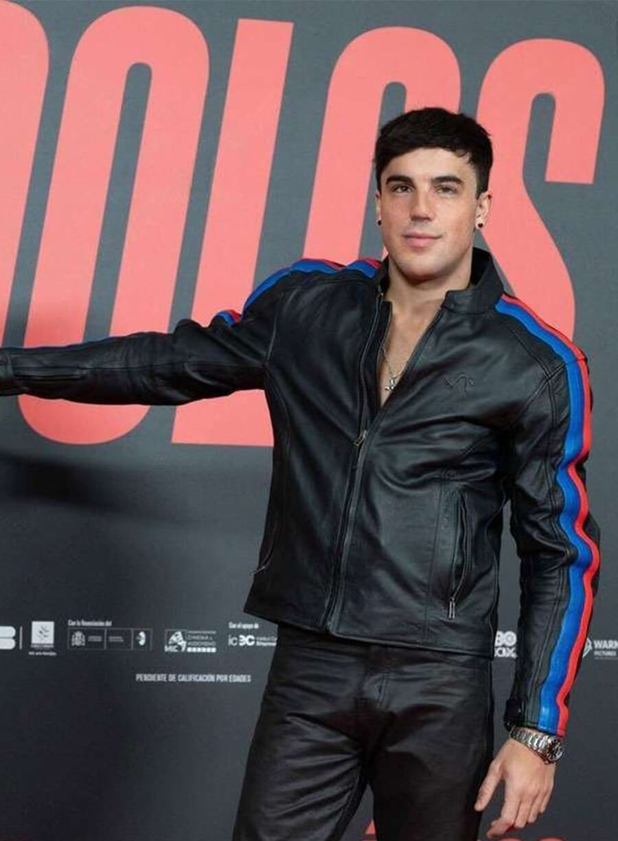Oscar Casas Idolos 2026 Event Biker Leather Jacket