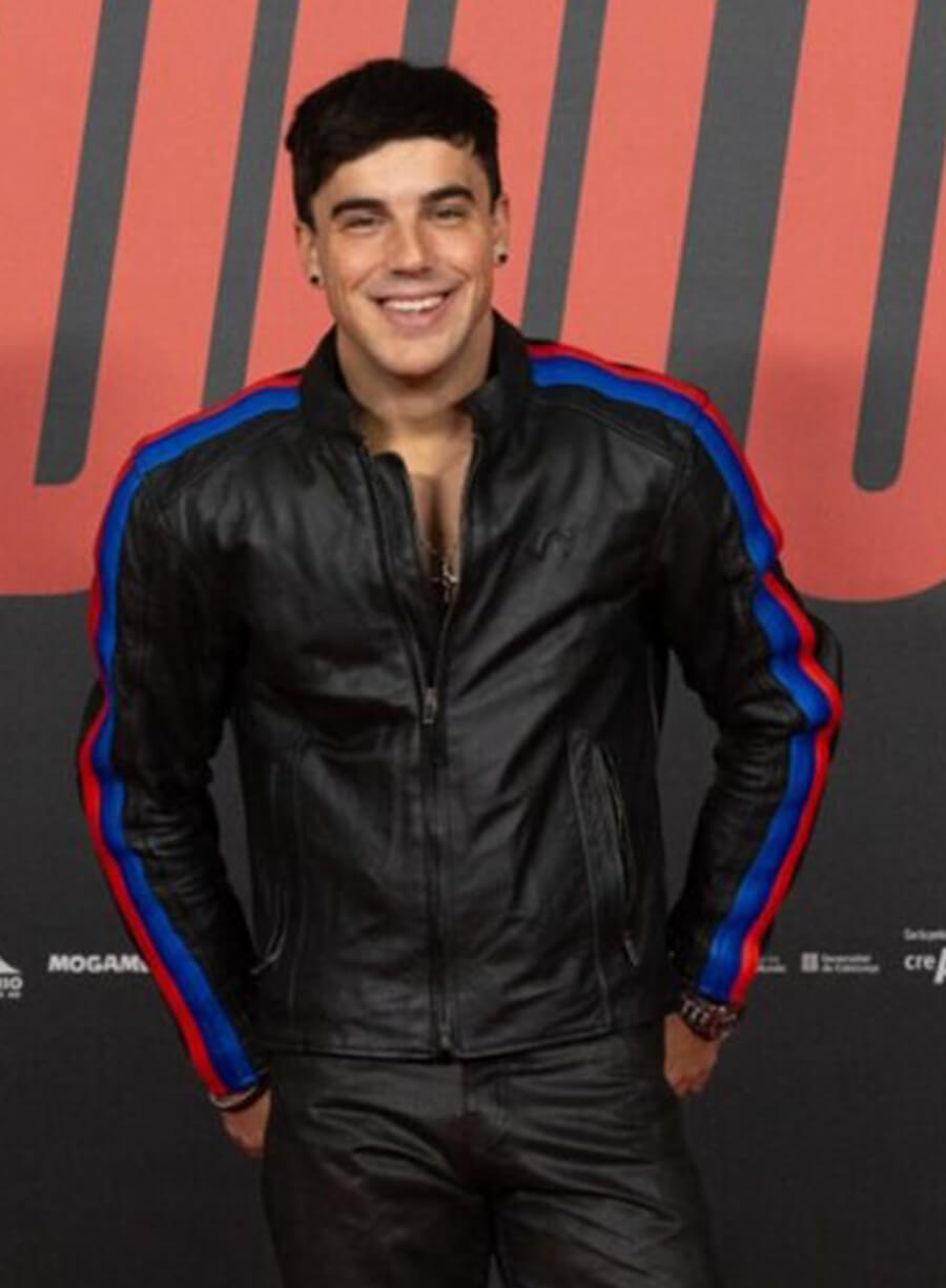 Oscar Casas Idolos 2026 Event Biker Leather Jacket